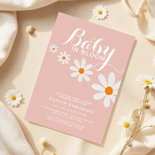 Baby in Bloom Daisy Girl Baby Shower Invitation
