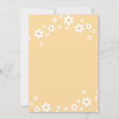 Baby in Bloom Daisy yellow Floral Baby Shower Invitation (Back)