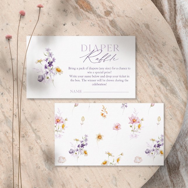 Baby in Bloom - Diaper Raffle Ticket Enclosure Card (Creator Uploaded)