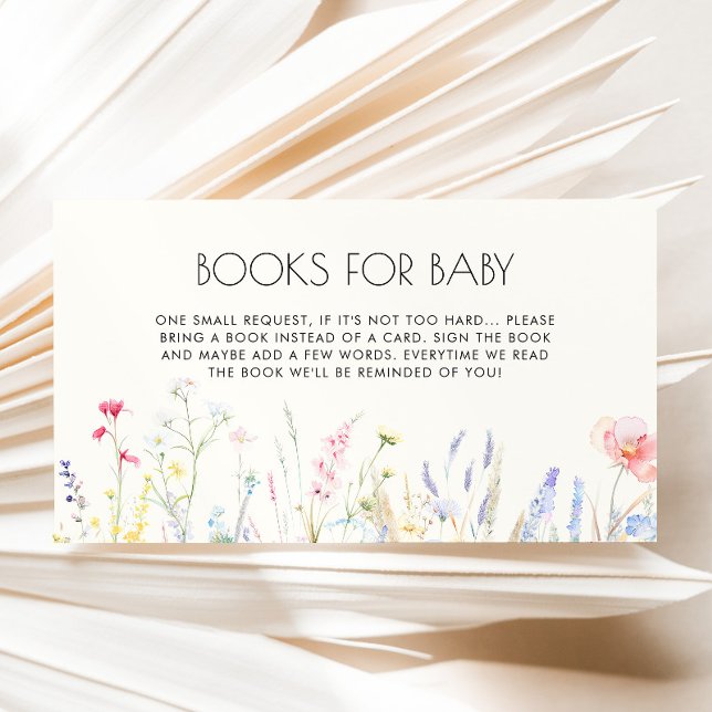 Baby in Bloom Elegant Wildflowers Books for Baby Enclosure Card (Creator Uploaded)