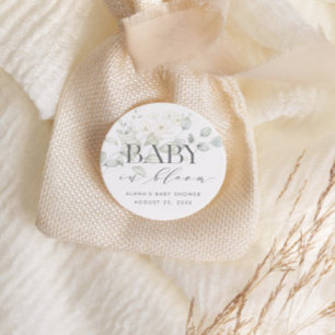 BABY IN BLOOM Favor or Envelope Stickers