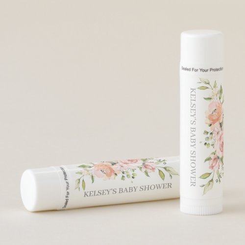 Baby In Bloom Floral Baby Shower Chapstick Favors