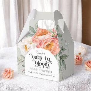 Baby in Bloom Floral Baby Shower Thank You Favor Boxes