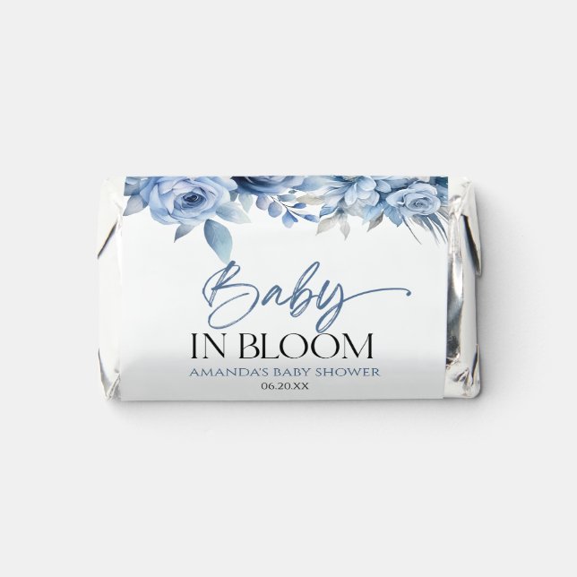 Baby In Bloom Floral Flowers Baby Shower Hershey's Miniatures (Front)