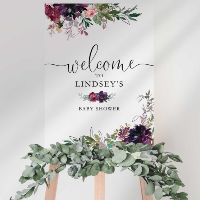 Baby In Bloom Floral Garden Baby Shower Foam Board (Creator Uploaded)