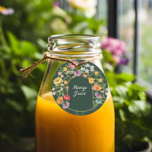 Baby in Bloom Floral Garden Party Mimosa Bar Juice Favor Tags