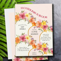 Baby in Bloom Floral Gold Arch Baby Sprinkle