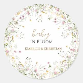 Baby in Bloom Floral Sticker
