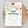 Baby in Bloom Floral Wildflower Baby Shower Invitation