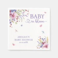 BABY IN BLOOM FLORAL WILDFLOWERS BABY SHOWER