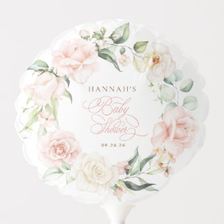Baby in Bloom Florals Baby Shower Balloon