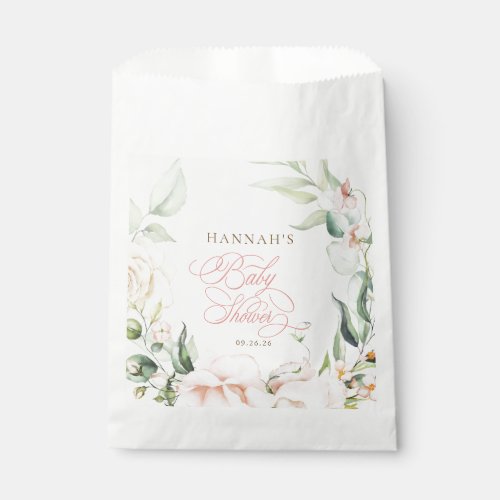 Baby in Bloom Florals Baby Shower Favor Bag