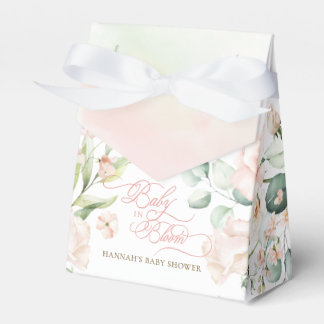 Baby in Bloom Florals Baby Shower Favor Boxes