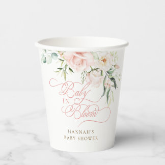 Baby in Bloom Florals Baby Shower Paper Cups