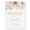 Baby in Bloom Florals Baby Shower Welcome Sign