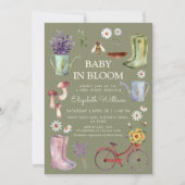 Baby in Bloom Garden Baby Shower  Invitation (Front)