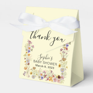 Baby In Bloom Garden Butterflies Baby Shower Favor Boxes