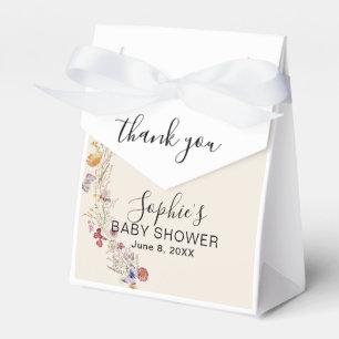 Baby In Bloom Garden Butterflies Baby Shower Favor Boxes