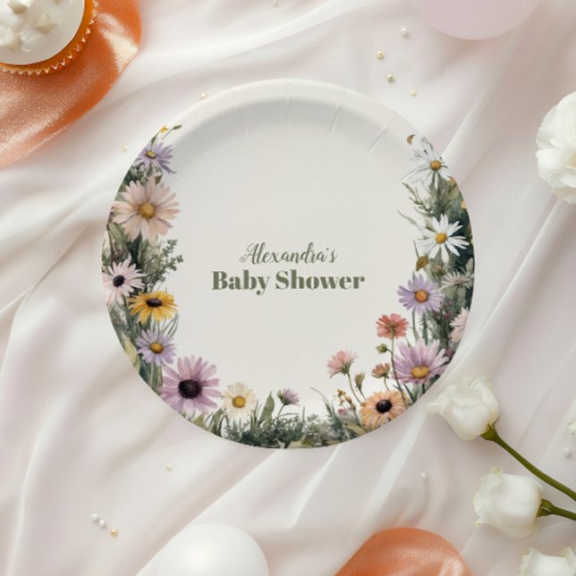 Baby in Bloom Garden  Paper Plates (Creator Uploaded)