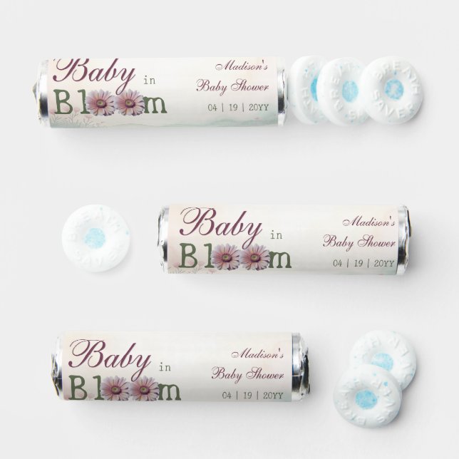 Baby in Bloom Gerber Daisies Baby Shower Breath Savers® Mints (Assorted)