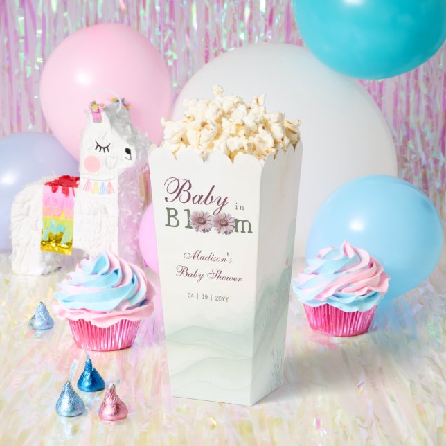 Baby in Bloom Gerber Daisies Baby Shower Favor Boxes (Party)