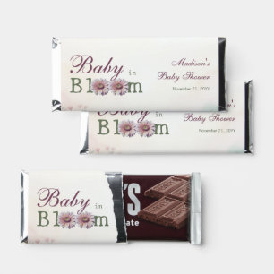Baby in Bloom Gerber Daisies Baby Shower Hershey Bar Favors