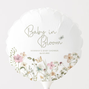 Baby in Bloom Girl Baby Shower Balloon