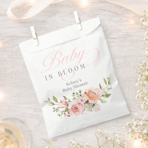 Baby In Bloom Girl Baby Shower Favor Bags