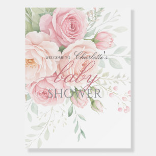 baby in bloom girl baby shower sign