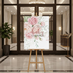 baby in bloom girl baby shower sign