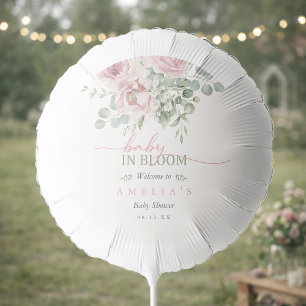 Baby in Bloom Girl Baby Shower Welcome Balloon