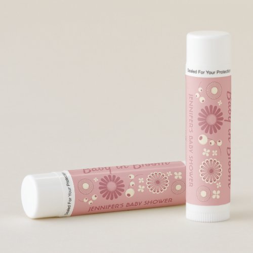 Baby in Bloom Girl Shower Party Favor Lip Balm