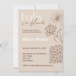 Baby in Bloom Invitation