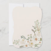 Baby In Bloom Ivory Floral Baby Shower Invite (Back)