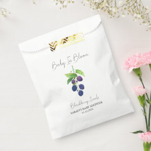 Baby In Bloom l Blackberry Seeds Baby Shower Favor Bag