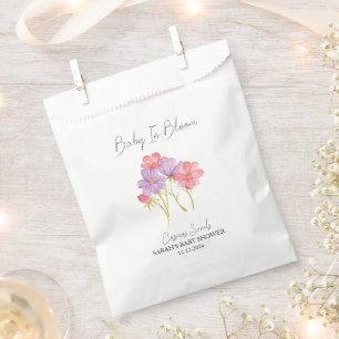 Baby In Bloom l Cosmos Seeds Baby Shower Favor Bag