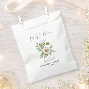 Baby In Bloom l Daisy Seeds Baby Shower Favor Bag