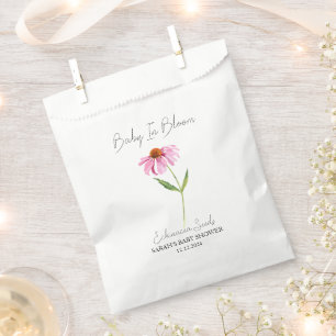 Baby In Bloom l Echinacea Seeds Baby Shower Favor Bag
