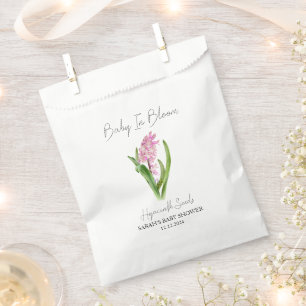 Baby In Bloom l Hyacinth Seeds Baby Shower Favor Bag
