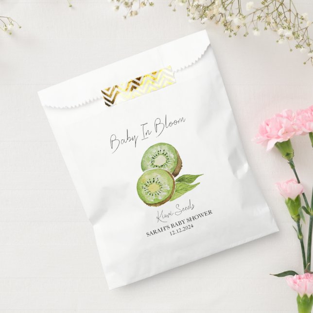 Baby In Bloom l Kiwi Seeds Baby Shower Favor Bag (Sealed)