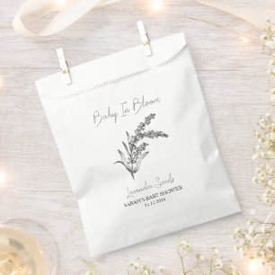 Baby In Bloom l Lavender Seeds Baby Shower Favor Bag