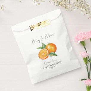 Baby In Bloom l Orange Seeds Baby Shower Favor Bag
