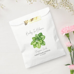Baby In Bloom l Oregano Seeds Baby Shower Favor Bag