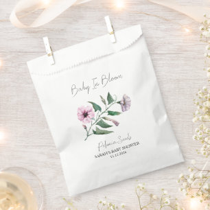 Baby In Bloom l Petunia Seeds Baby Shower Favor Bag