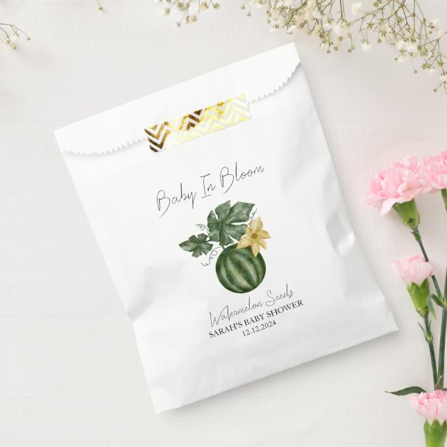 Baby In Bloom l Watermelon Seeds Baby Shower Favor Bag (Sealed)