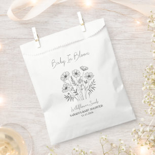 Baby In Bloom l Wildflower Seeds Baby Shower Favor Bag