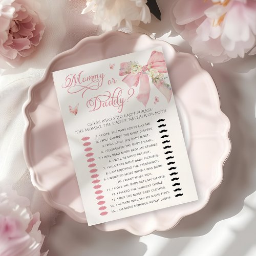 Baby in Bloom Mommy or Daddy Baby Shower Game