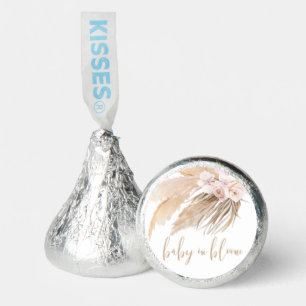 Baby in bloom pampas grass boho girl baby shower hershey®'s kisses®