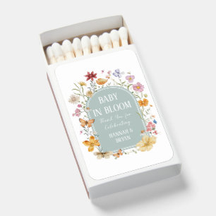 Baby in Bloom Party Favor Matchboxes
