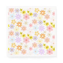 Baby In Bloom Pastel Floral Retro Baby Shower